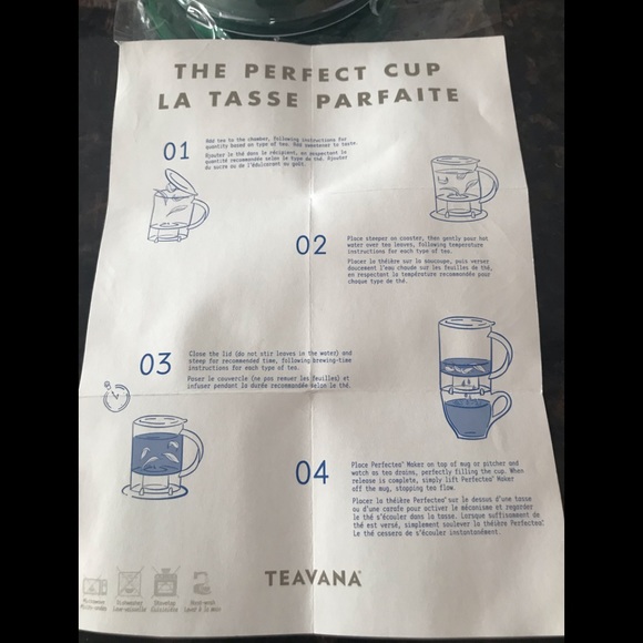 New without box, Teavana Perfecttea Maker. Steeps a 16 oz. Perfecttea cup. - Picture 7 of 8